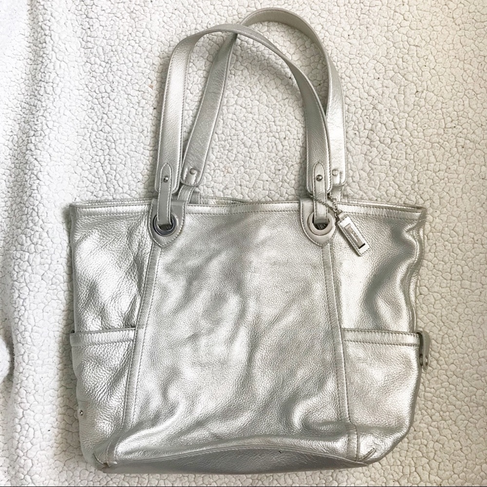 Cole Haan Silver Tote